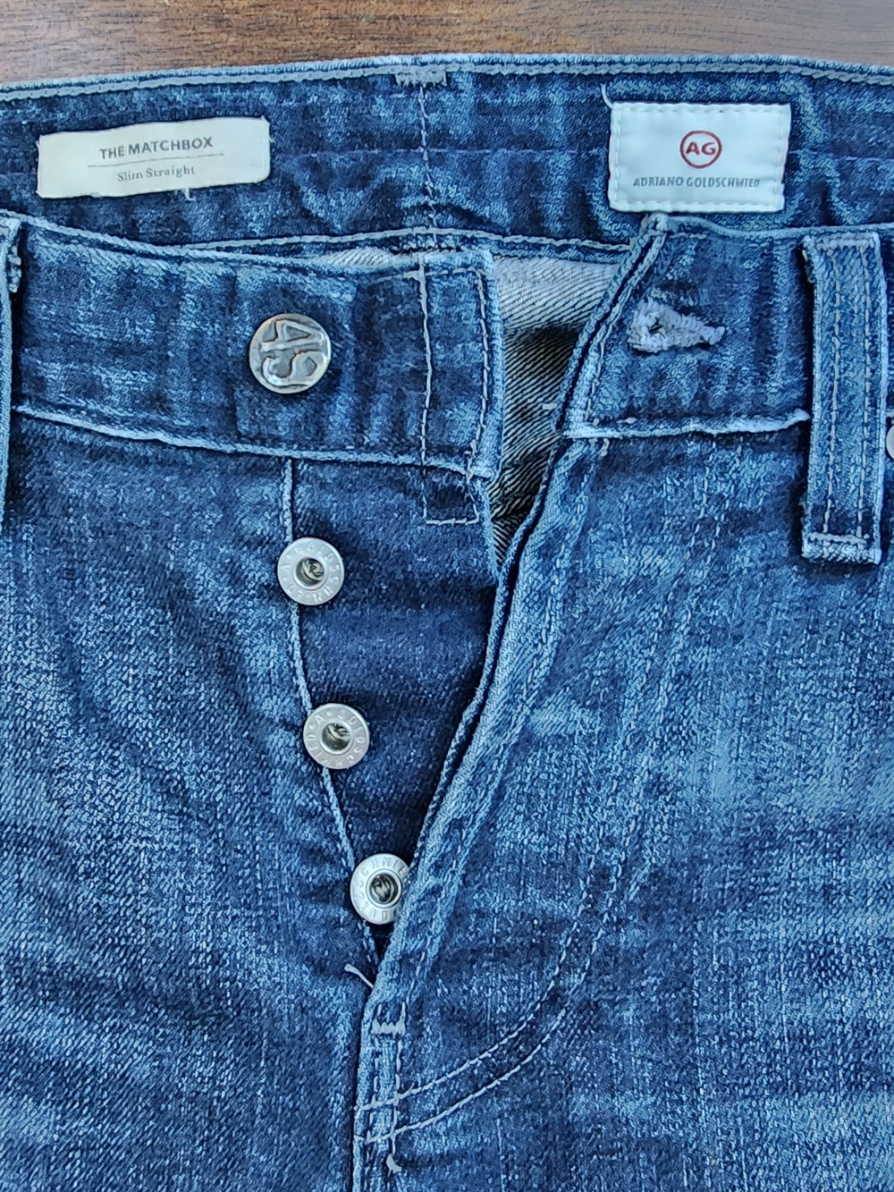 AG Adriano Goldschmied The Matchbox Slim Straight Jeans Blue [32]